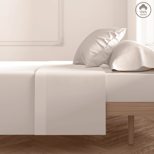 Fronha de almofada VICTORIA 100% algodão 48x85cm cor branco