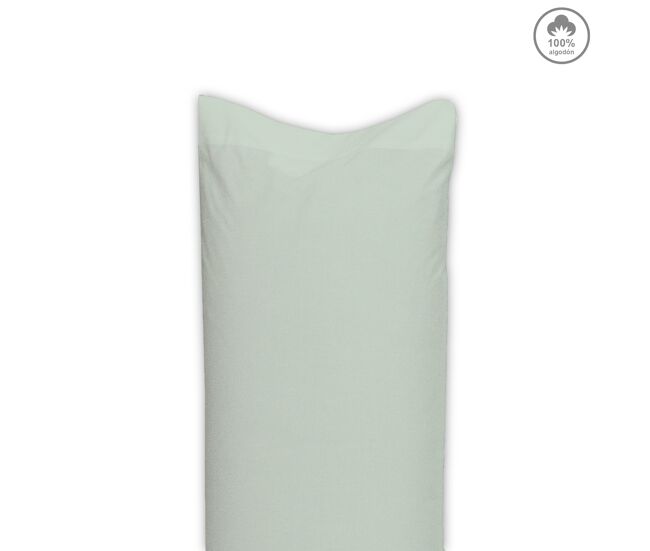 Funda almohada victoria 100% algodón 48x85cm color verde
