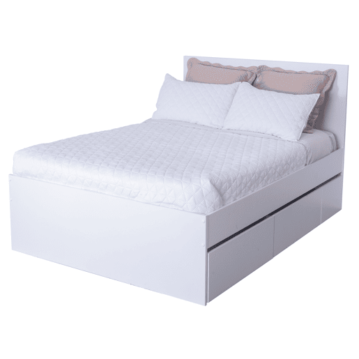 Cama nido branca ALPHA 140x190cm 2 gavetas 1 gaveta