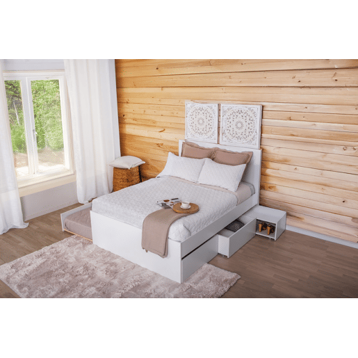 Cama nido branca ALPHA 140x190cm 2 gavetas 1 gaveta