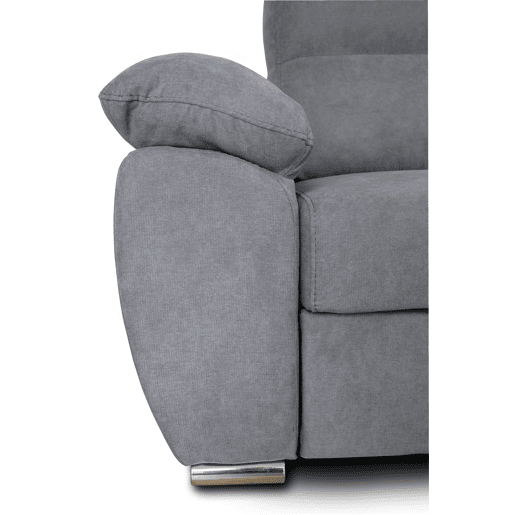 Sofá de canto KENDAL com cama e arca dereita 4 lugares cinza