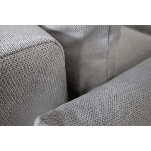 Chaise longue STOCKHOLM com cama e baú esquerda 4 lugares cinza