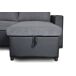 Rinconera U con cama 4 plazas y dos arcónes GOLF gris y negro Rinconera U con cama 4 plazas y dos arcónes GOLF gris y negro Gris