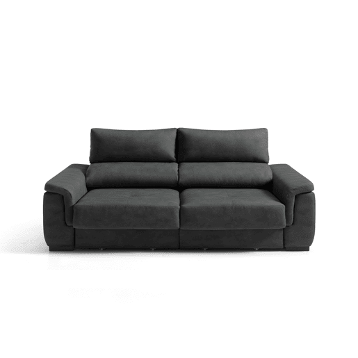 Sofá 3 lugares NAHIA cor preto Sofá 3 lugares NAHIA cor preto