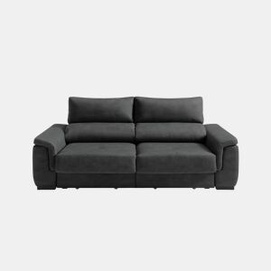 Sofá 3 lugares NAHIA cor preto