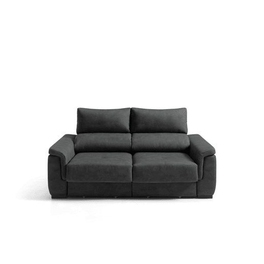 Sofá 2 lugares NAHIA cor preto Sofá 2 lugares NAHIA cor preto