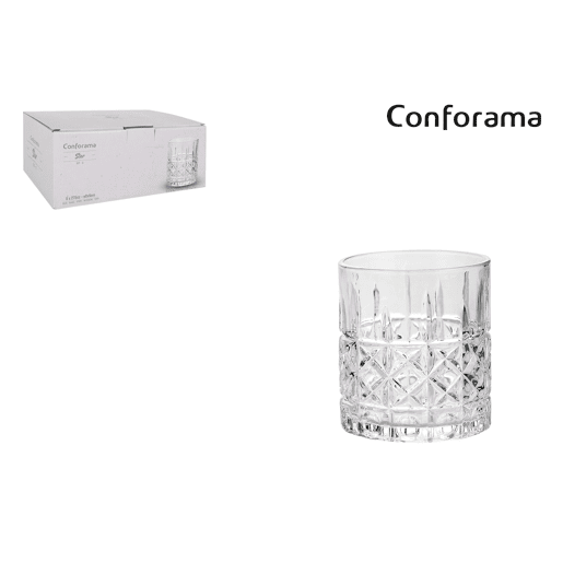 Conjunto de copos TRIPLEX 6 peças 0,275 litros marca CONFORAMA