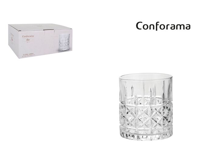 Set vasos triplex 6 piezas 0,275 litros marca conforama - conforama