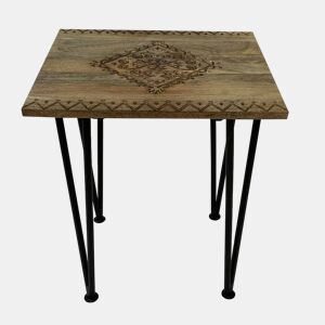 Mesa de apoio em madeira de manga JUNO