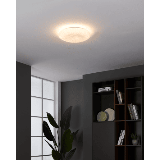 Candeeiro de teto led NIEVES branco e dourado 31cm marca EGLO