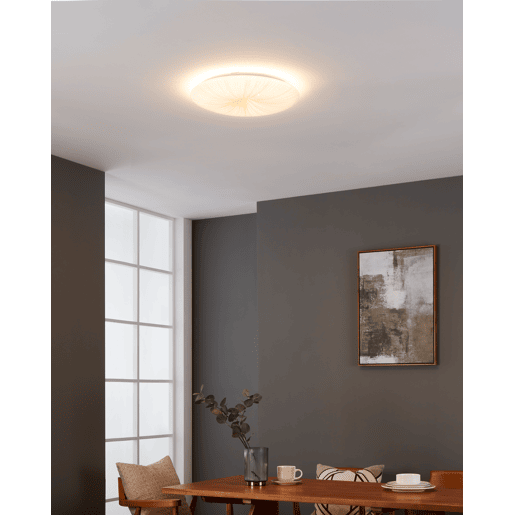 Candeeiro de teto led NIEVES branco e dourado 41cm marca EGLO
