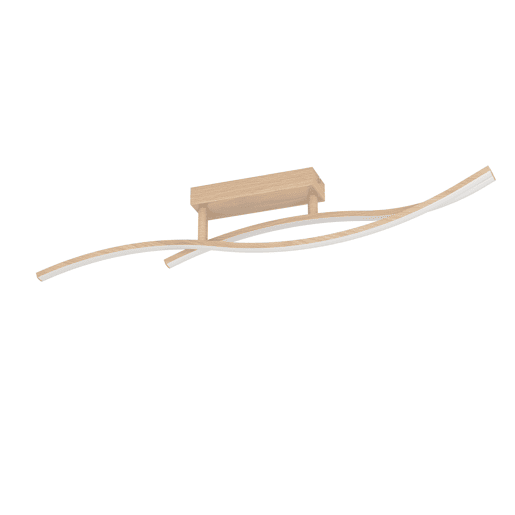Candeeiro de teto GRISOLIA led efeito madeira marca EGLO Candeeiro de teto GRISOLIA led efeito madeira marca EGLO