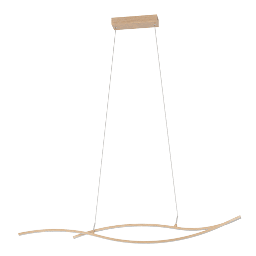 Candeeiro de teto GRISOLIA led com efeito madeira da EGLO