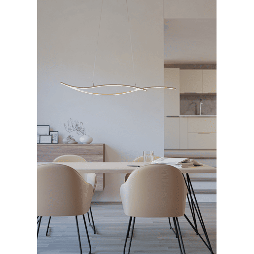Candeeiro de teto GRISOLIA led com efeito madeira da EGLO