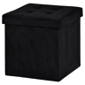 Puff dobrável OTTOMAN 38x38cm cor preta