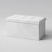 Baúl OTTOMAN plegable 76x38x38cm Baúl OTTOMAN plegable 76x38x38cm Blanco