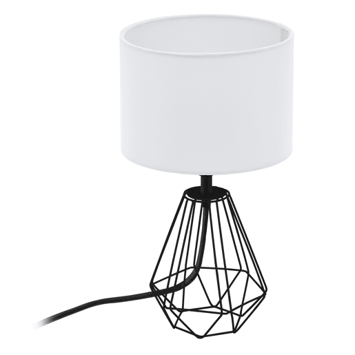 Candeeiro de mesa CARLTON 2 preto e branco 30,5cm marca EGLO Candeeiro de mesa CARLTON 2 preto e branco 30,5cm marca EGLO