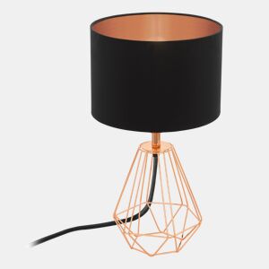 Candeeiro de mesa CARLTON 2 preto e cobre 30,5cm marca EGLO