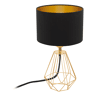 Candeeiro de mesa CARLTON 2 preto e dourado 30,5cm marca EGLO