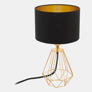 Candeeiro de mesa CARLTON 2 preto e dourado 30,5cm marca EGLO