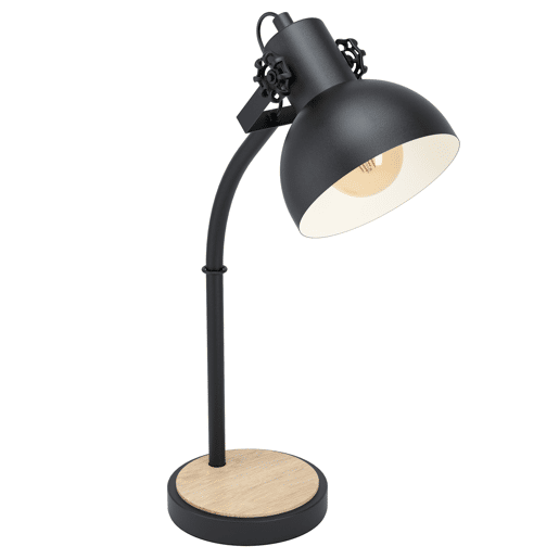 Candeeiro de mesa LUBENHAM preto e castanho marca EGLO 35,5cm