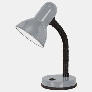 Candeeiro de secretária BASIC 30cm prata e preta marca EGLO