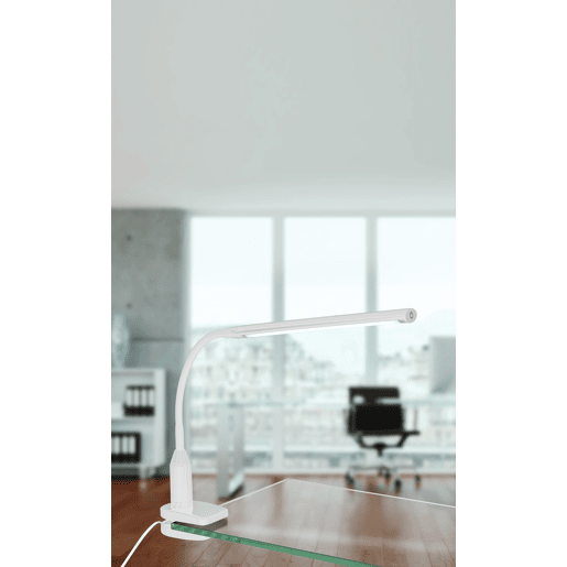 Candeeiro de secretária com braço LAROA led touch branca EGLO