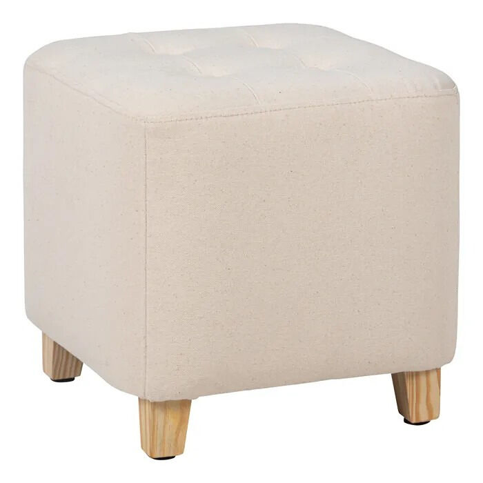 Puff CHARME 35x35cm tejido algodón surtido