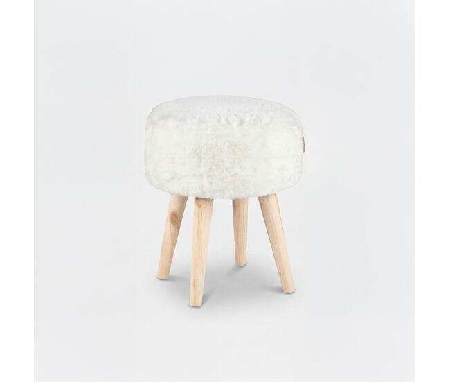 Taburete jacob 40x35x35cm color blanco - conforama