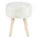 Taburete JACOB 40x35x35cm Taburete JACOB 40x35x35cm Blanco