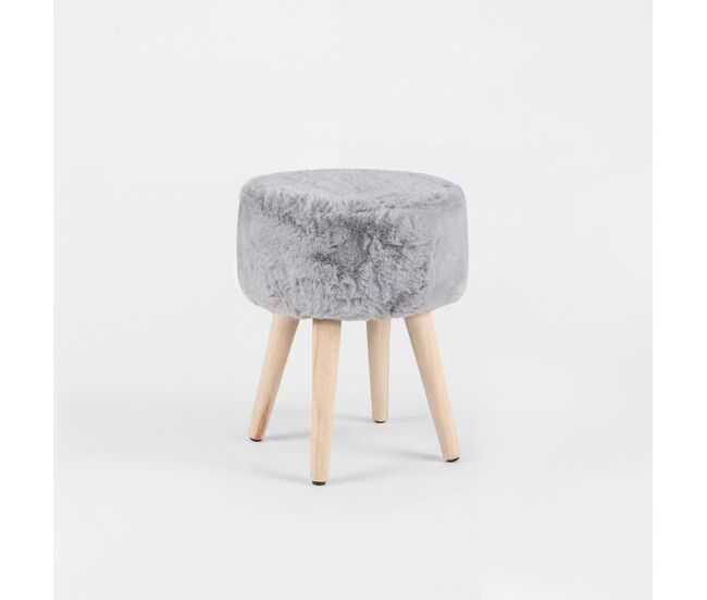 Taburete jacob 40x35x35cm color gris - conforama