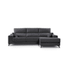 Chaise longue XL com arca NOELIA dereita 4 lugares antracite