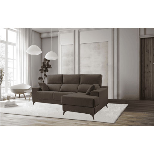 Chaise longue M NOELIA dereita 4 lugares chocolate