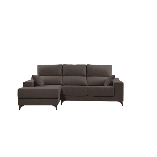 Chaise longue M NOELIA esquerda 4 lugares chocolate