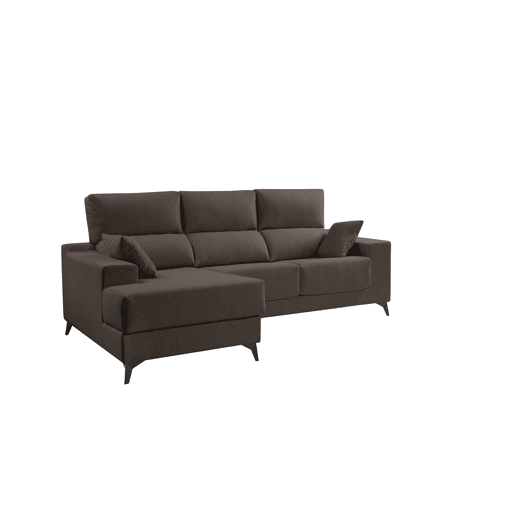Chaise longue M NOELIA esquerda 4 lugares chocolate