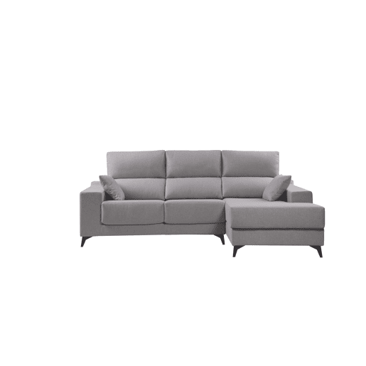 Chaise longue M NOELIA dereita 4 lugares cinza claro