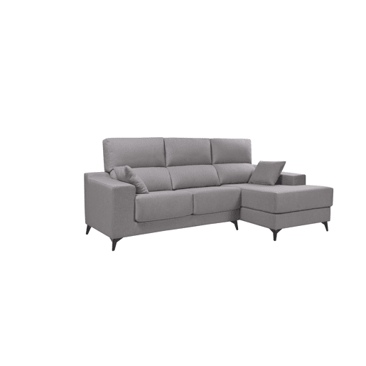Chaise longue M NOELIA dereita 4 lugares cinza claro