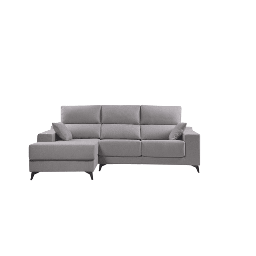 Chaise longue M NOELIA esquerda 4 lugares cinza claro