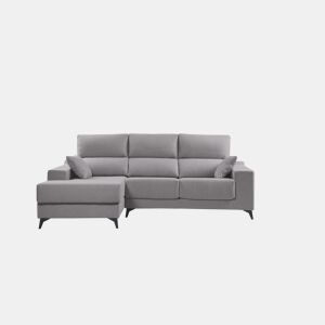 Chaise longue M NOELIA esquerda 4 lugares cinza claro