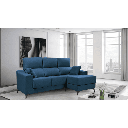 Chaise longue M NOELIA dereita 4 lugares azul marinho
