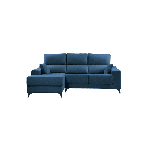 Chaise longue M NOELIA esquerda 4 lugares azul marinho