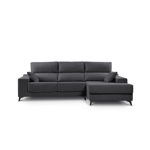 Chaise longue M com arca NOELIA dereita 4 lugares antracite