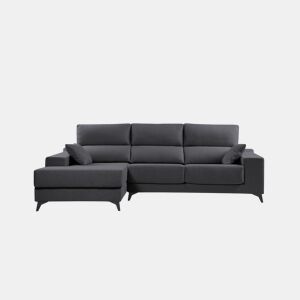 Chaise longue M com arca NOELIA esquerda 4 lugares antracite
