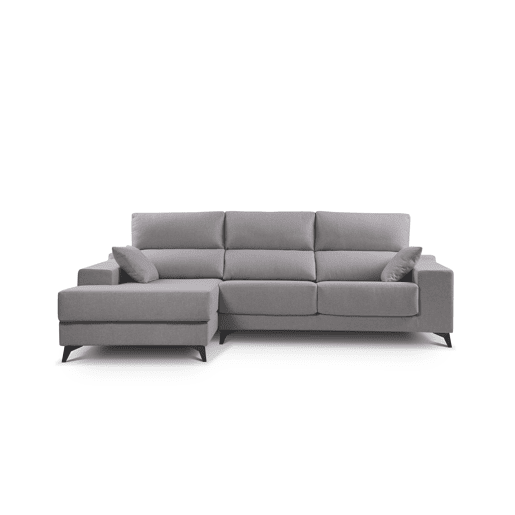 Chaise longue M com arca NOELIA esquerda 4 lugares azul claro Chaise longue M com arca NOELIA esquerda 4 lugares azul claro
