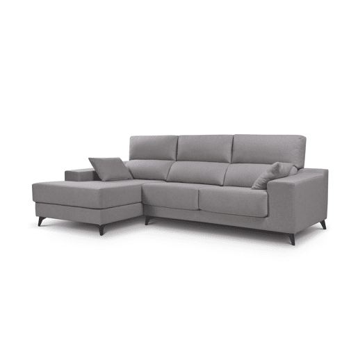 Chaise longue M com arca NOELIA esquerda 4 lugares azul claro Chaise longue M com arca NOELIA esquerda 4 lugares azul claro