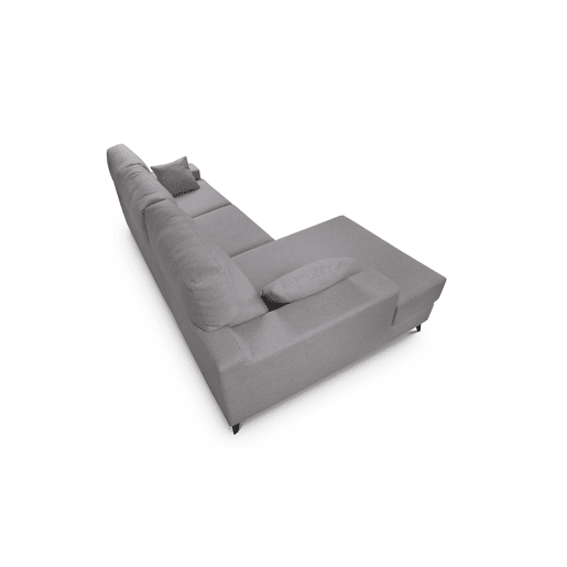 Chaise longue M com arca NOELIA esquerda 4 lugares azul claro Chaise longue M com arca NOELIA esquerda 4 lugares azul claro
