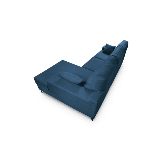 Chaise longue M com arca NOELIA dereita 4 lugares azul marinho