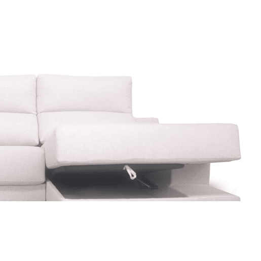Chaise longue M com arca NOELIA dereita 4 lugares azul marinho