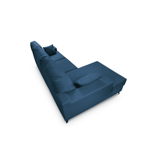 Chaise longue M com arca NOELIA esquerda 4 lugares azul marinho