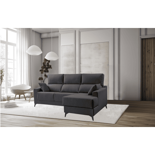 Chaise longue S NOELIA dereita 3 lugares antracite